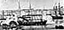 Най-ранният модел на параходната лодка на Джон Фич, на река Делауеър във Филаделфия.