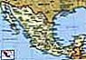 México  Mapa político: fronteras, ciudades.  Incluye localizador.