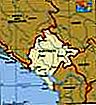 Montenegro, mapa