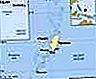 Палау.  Политическа карта: граници, градове, острови, архипелаг.  Включва локатор.