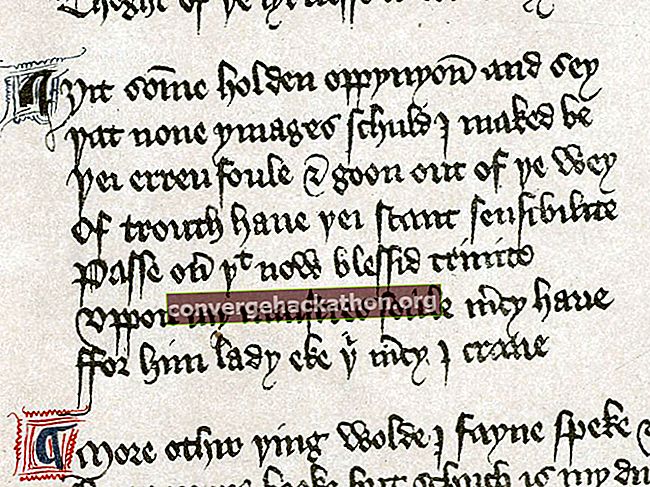 ジェフリーチョーサー（c。1342 / 43-1400）、英国の詩人。 15世紀初頭の詩の写本De regimine principumからの肖像画。