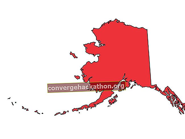 Alaska Regional Locator karta, USA