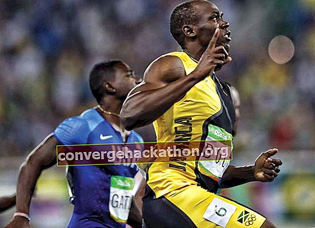 Usain Bolt dépasse Justin Gatlin pour remporter la médaille d'or du 100 m aux Jeux olympiques de 2016