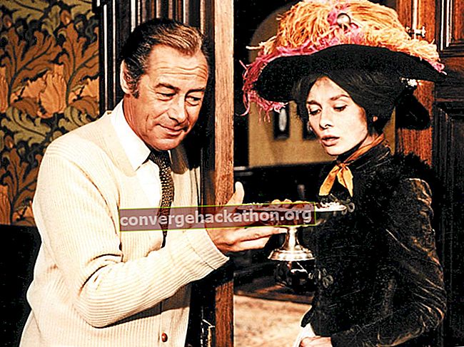 Rex Harrison dan Audrey Hepburn dalam My Fair Lady.