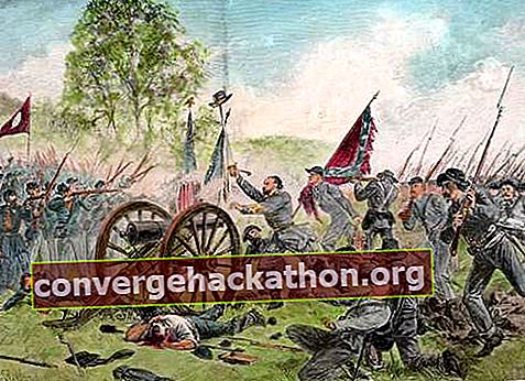 Beberapa pasukan Konfederasi yang mencapai tujuan Pickett's Charge di Cemetery Ridge dengan mudah dipukul mundur, meskipun kemajuan mereka di Pertempuran Gettysburg menandai tanda air tinggi Konfederasi.