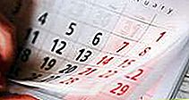 Kalender som visar februari månad