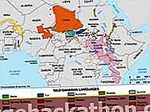 Distribución de las lenguas nilo-saharianas.